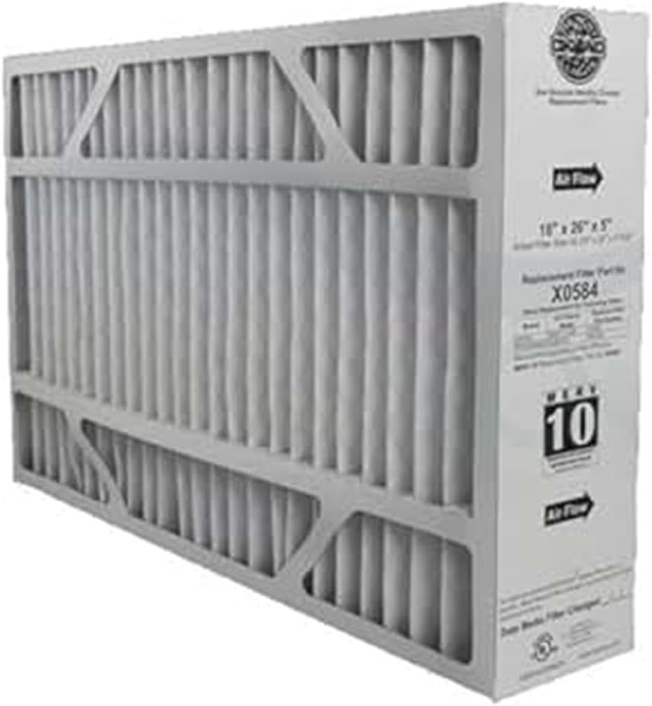 MERV 11 16" x 26" x 5" Furnace Filter X0584, Replacement for Lennox OEM