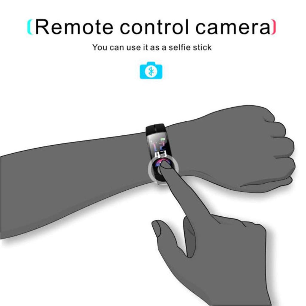 Activity Trackers, Impermeable Fitness Trackers Pantalla A Color Reloj Inteligente con Monitor De Ritmo Cardíaco Pasos para Hombres/Mujeres para Android iOS