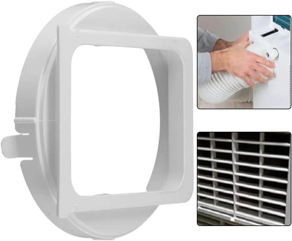 150 mm Conditioning Exhaust Pipe Portable AC Units – Square/Round Interface, PVC Material, -20°C to +65°C Rated, Tight-Seal Fit Compatible with Comfee Models