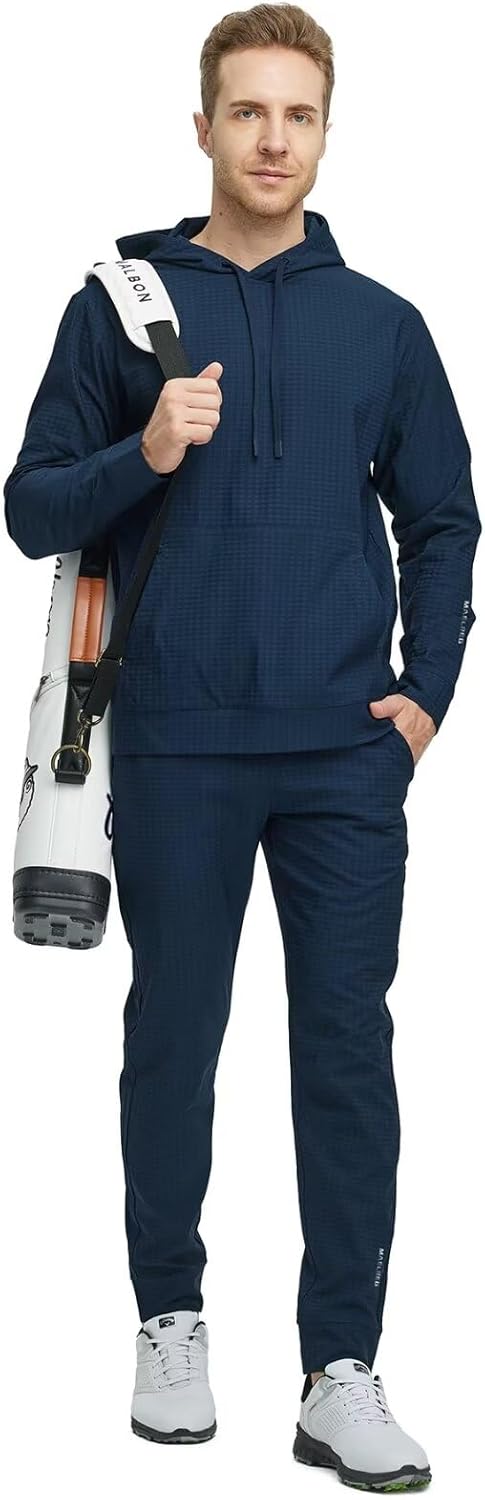 M MAELREG Ανδρικό φούτερ με τσέπες Ελαφρύ αναπνεύσιμο Casual Workout Αθλητικό παντελόνι γκολφ Ανδρικό Joggers Navy