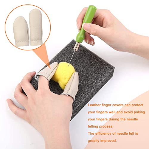 Needle Felting Tools, 38 Pcs Felting Needles - Needle Felting Supplies With 3 Sizes Felting Needles(36 Gauge, 38 Gauge, 40 Gauge), Color Wooden Handle Holder For Needle Felting #TOP5