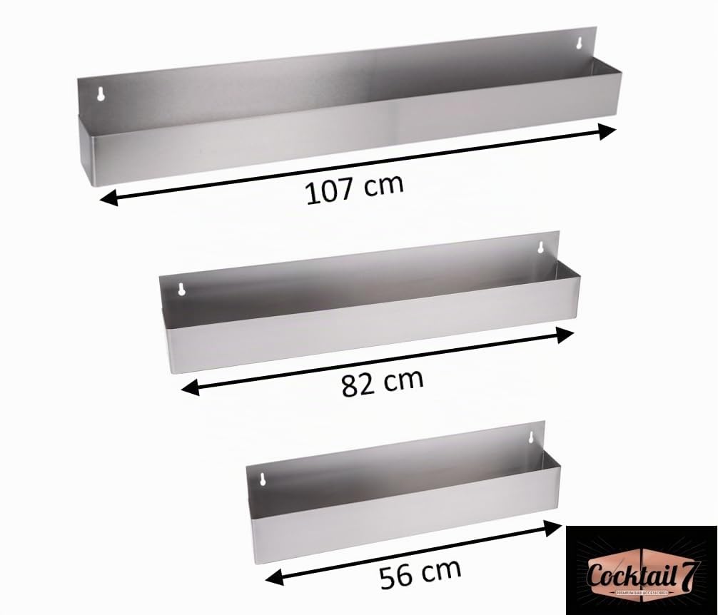 Porte Bouteilles Acier Inoxydable 81cm Capacité 8 Bouteilles Speed Rack Speedrack Professionnel Speedrail Rangement Étagère à Bouteilles Matériel Bar Cocktail Organisation (1 Pièce)