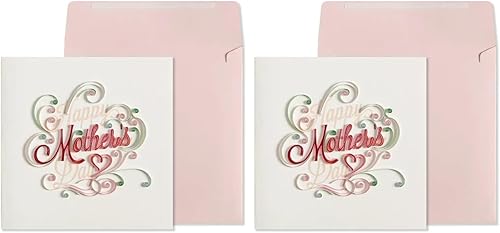 Miniatura 2 de NIQUEA.D Tarjeta del día de la madre, orquídea bordada, incluye un sobre único de sentimiento y coordinación (NMD-0001)