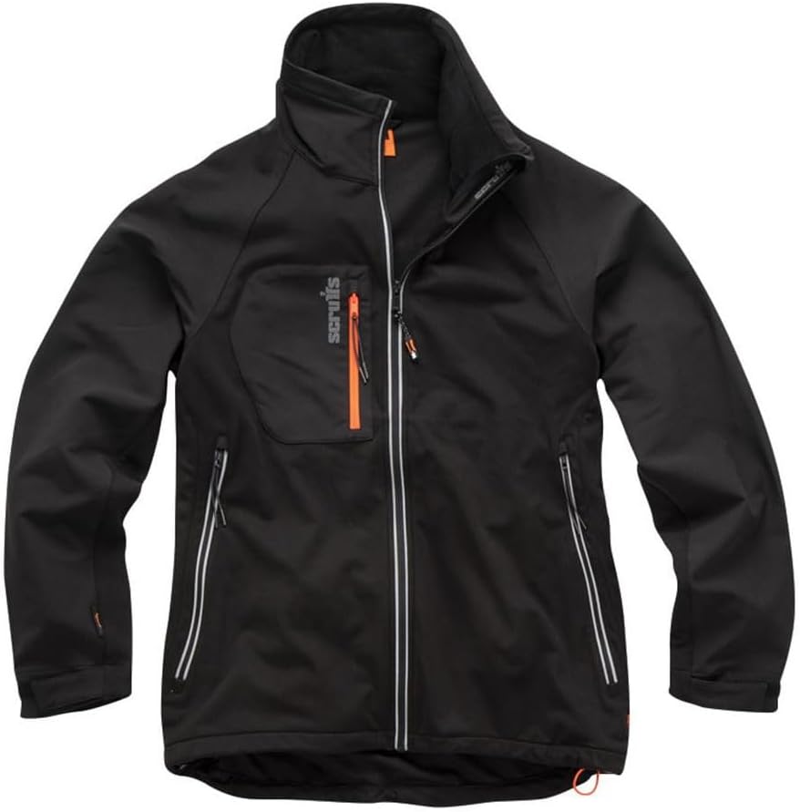 Scruffs Men's Trade Flex Softshell Black Jacket
