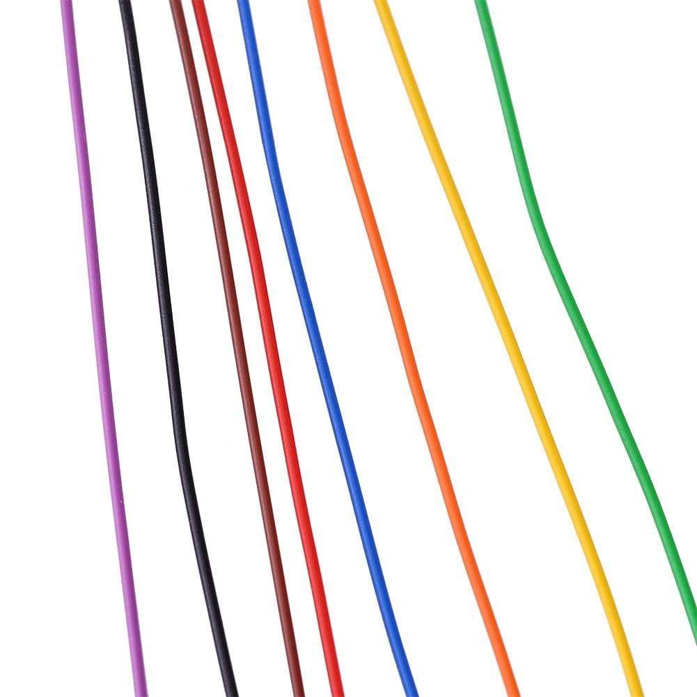 Walfront 250m 8 Drut elektroniczny 30AWG Rolka kabla elektrycznego miedzianego, izolowana PVC P/N B-30-1000
