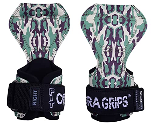 Image of Cobra Grips Weight Lifting Gloves with Adjustable Neoprene Padded Wrist Wraps - Heavy Duty Alternative to Power Lifting Hooks for Deadlifts