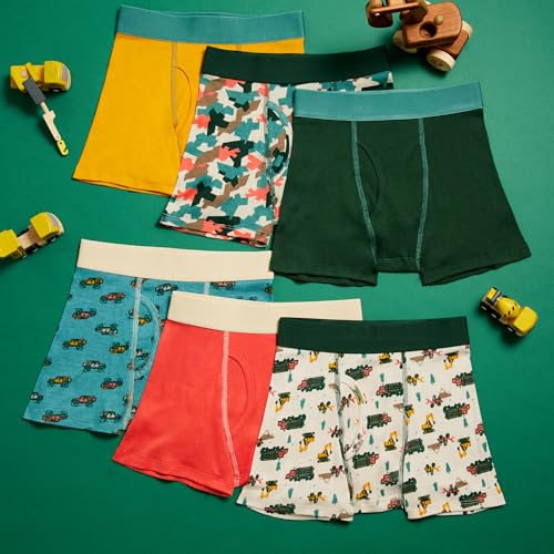 Saint Eve Kids Little Boys Cotton Underwear, Soft Breathable Multi Pack Boxer Briefs2