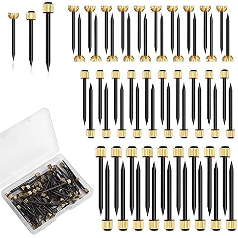 75PCS Picture Hanging Nails Picture Frame Nails Hang Solutions Plaster Picture Frame Hangers Nails Kit Hanging Hardware,with Plastic Storage Box (1.3/1.4/1.8mm) Cover