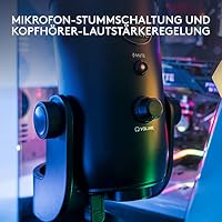 Blue Microphones Yeti Professionelles USB-Mikrofon für Aufnahmen, Streaming, Podcasting, Broadcasting, Gaming, Voiceover und mehr, Plug 'n Play auf PC und Mac - Schwarz – Ansicht 9