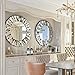 Artloge Round Decorative Mirror 31.5 inches Large Silver Wall Vanity Beveled
