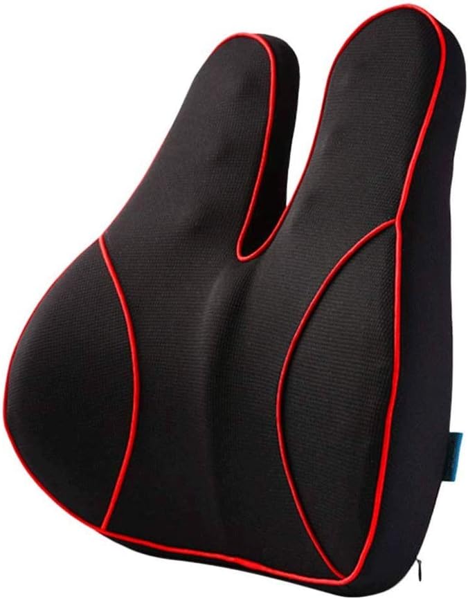 Lumbar Pillow-Car Lumbar Cushion Lumbar Pillow Backrest Lumbar Support Belt Four Seasons Car Seat Memory Cotton Car Headrest Lumbar