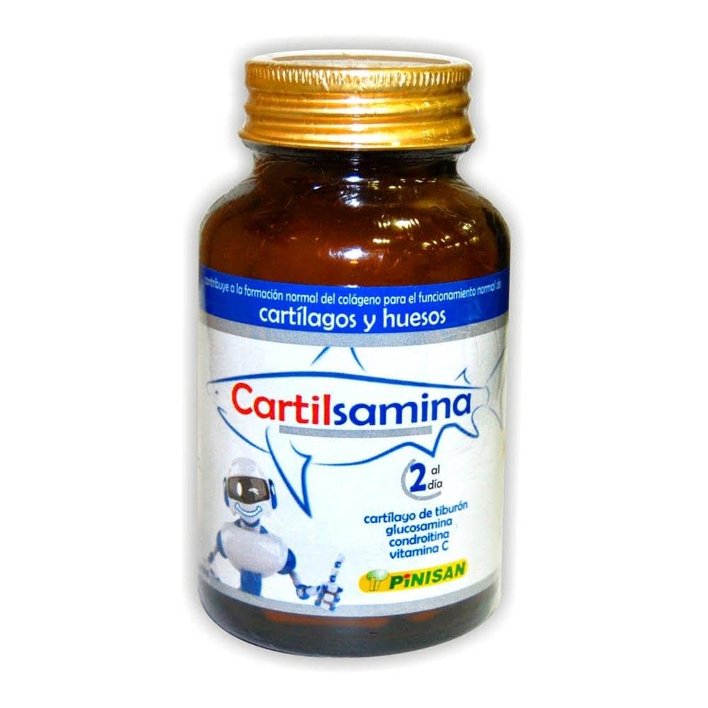 PINISAN CARTILSAMINA (CARTILAGO DE TIBURON) 40cap. – gélules qui facilitent la supplémentation quotidienne, à prendre régulièrement selon la dose conseillée, boîte de 40 gélules et convient à ceux qui