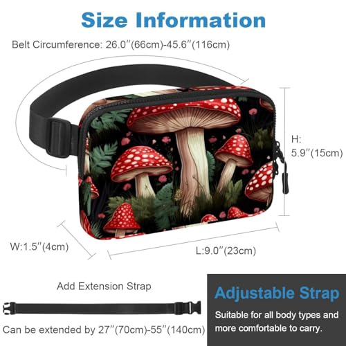 Sac banane champignon idéal pour voyage, randonnée et cyclisme - 3
