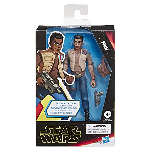Star Wars Galaxy Of Adventures The Rise Of Skywalker Finn 5"-Scale Action Figure Toy With Fun Blaster Action Movement #TOP1