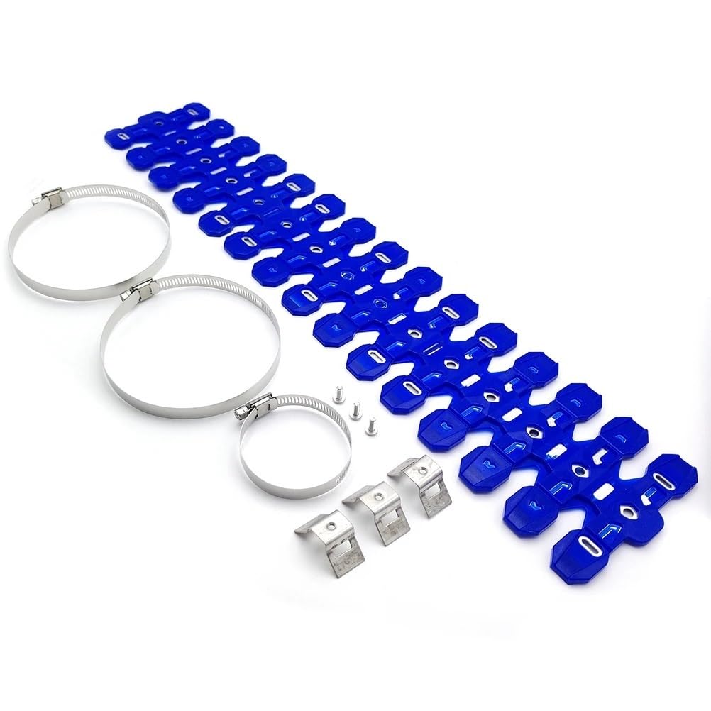 Marmitta Protezione Motocross Silenziatore Di Scarico Tubo Protezione Scudo Copertura Anti-scottatura Dissipatore Calore 3 Morsetto Per 2 Tempi ATV UTV Moto