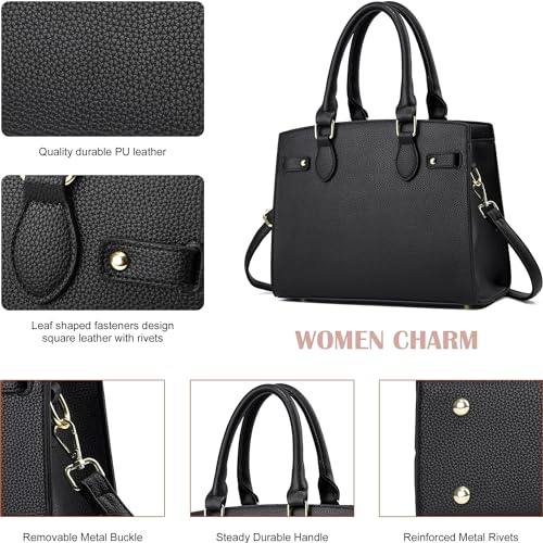Image of DMICXEL Tote Bag Crossbody Purses for Women Shoulder Handbag PU Leather Top Handle Satchel Bags