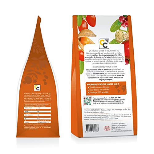 COMPTOIRS ET COMPAGNIES - Mix de Superfruits Bio - Riche en Fer - Energie et Immunité - 400g – Image 3