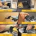 21V Cordless Oscillating Tool Kit, 6 Variable Speed Brushless Oscillating Tool with 35pcs Accessories, Max 20500 OPM 4.0Ah Battery 4° Oscillating Angle Multi Tool for Cutting Wood Drywall Nail Sanding