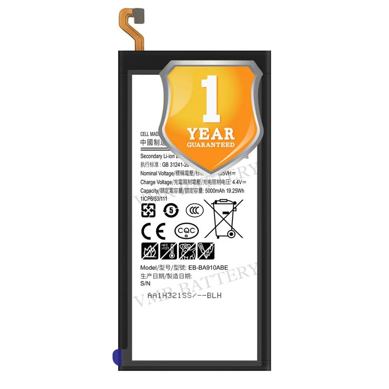 Image of Original EB-BA910ABE Battery Compatible for Samsung Galaxy A9 Pro (2016) (SM-A910F) - (5000mAh) - 1 Year Warranty K7