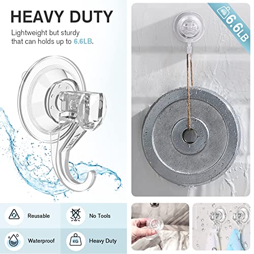 VISV-Suction-Cup-Hooks-Small-Clear-Heavy-Duty-Vacuum-Suction-Cups-with-Hooks-Removable-Window-Glass-Door-Suction-Hangers-Reusable-Suction-Cup-Holders-for-Kitchen-Bathroom-Shower-Wreath-2-Pcs