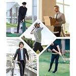 Herren Golf Hosen mit 5 Taschen Leichte Stretch Schnell Dry Casual Reise Arbeit Kleid Hosen – Bild 3