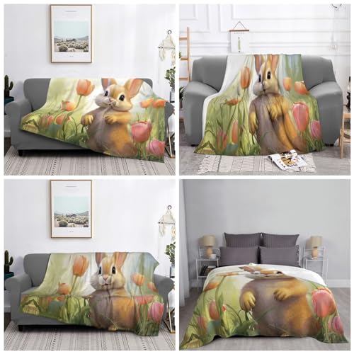 Couverture micro polaire lapin ultra douce pour des nuits tendres - 6