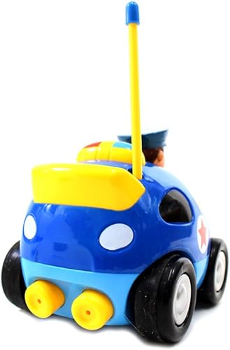 Miniatura 3 de PowerTRC Control remoto de dibujos animados de coches y aviones con control remoto de radio con música y sonido  Juguete rojo, azul y amarillo para