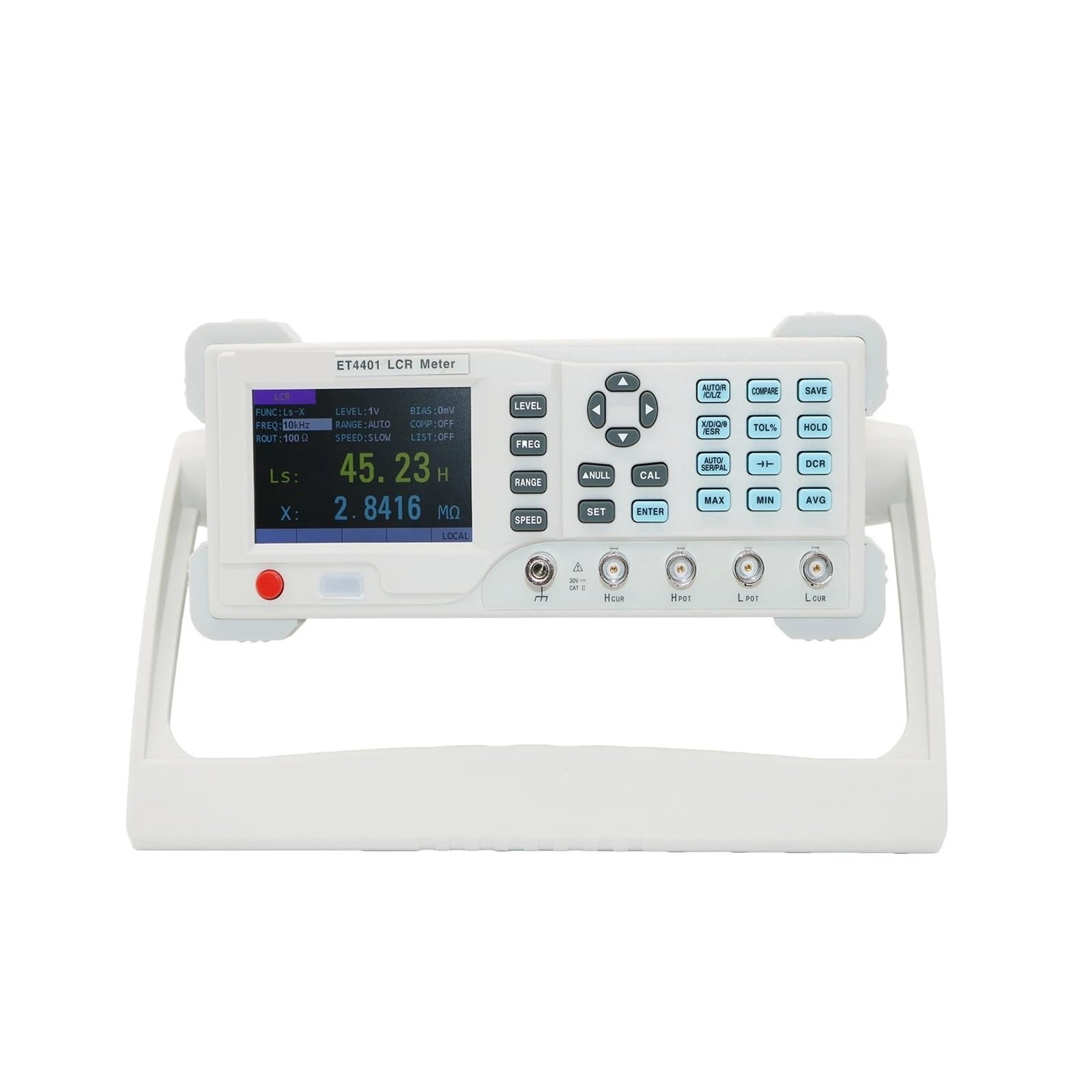 LCR Meter, Digitales Tisch-LCR-Brückenmessgerät ET4401 ET4402 ET4410 Kapazitätswiderstand Induktivitätsmesswerkzeug(ET4410)