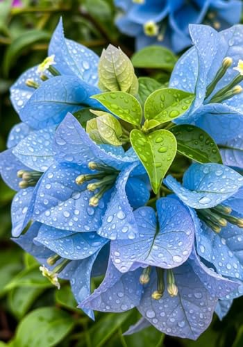 Image of Sky Blue Bougainvillea Live Plant | Flowering Outdoor Plant | Paper Flower Plant | Buganvel, Bougainvillea Glabra Live Plant for Home Garden Balcony Outdoor (Healthy Rooted Plant)
