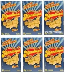 Salgadinho Mandiopã Natural 6 Caixas de 80g Direto da Fábrica
