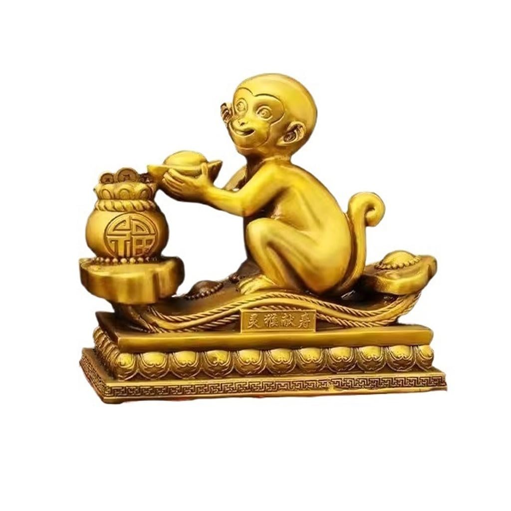 CHICKEN Bronze Living Room Ornaments Home Creative Copper Monkey Ornaments Office Desktop Crafts Living Room Porch Decorations Ornaments to Attract Wealth