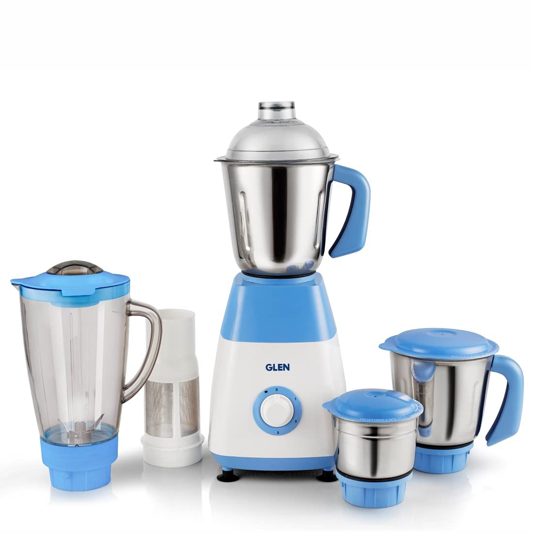 Glen Mixer Grinder 750 W with 3 Stainless Steel Jars, 1 Transparent Jar with fruit filter (SA 4023 Plus)-picture-15