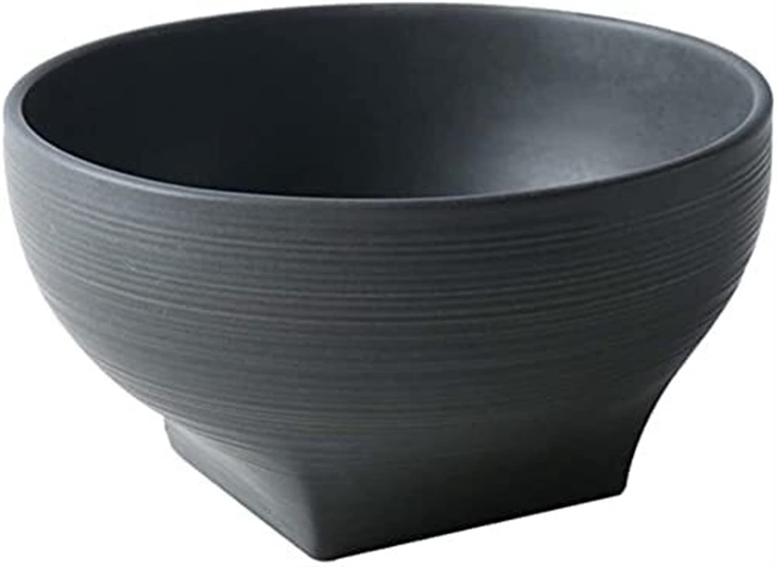 WDCDYQDH Good Bowl Round Ceramic Bowl Ramen Noodles Rice Dessert Fruit Salad Bowl Soup Rice Bowl Pasta Bowls salad bowl (Color : Black) (Black)