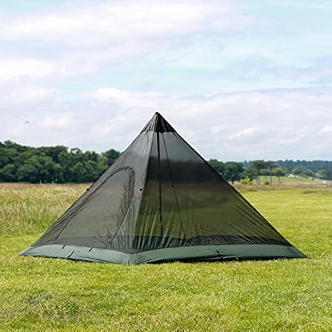 DD Hammocks - DD Superlight Pyramid Mesh Tent - Lightweight 1 or 2 Person Insect-Proof Tent Waterproof Floor for Hiking Expeditions and Adventure Camping Cover