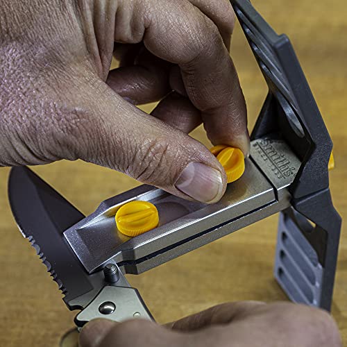 Smith’s 51321 Precision Sharpening Kit – 6 Sharpening Stones – Straight + Serrated Knives – Sharpen Hooks, Kitchen, Hunting, Fishing + Pocket Knives – Angle Guide – Portable Kit w/Storage Pouch by Smith's - Image 7