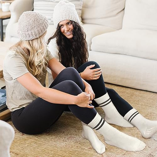 Image of UMSIFEY Pilates Socks with Grips for Women Yoga Socks Non-Slip Athletic Socks Grip Socks for Ballet Dance Hospital Workout