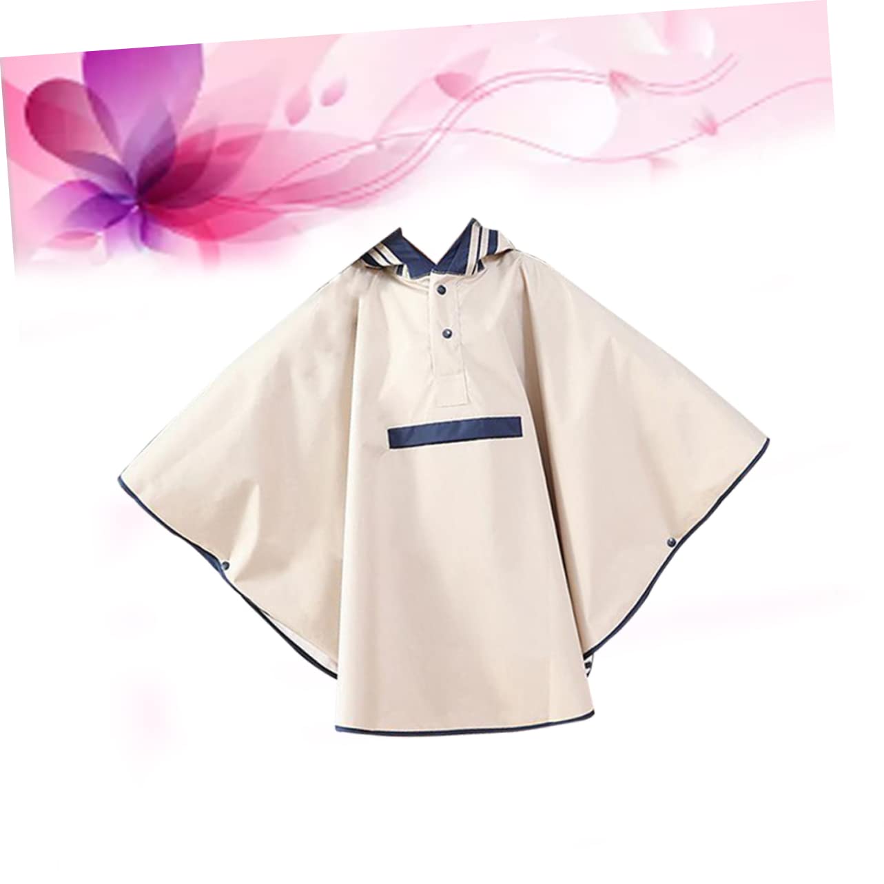 Healeved Impermeabile Per Cape Poin Poncho Incappucciato Piovere Ponchos Cappotto Da Pioggia Mantello Misurare Ragazzo Infantile Impermeabile Impermeabile Navy