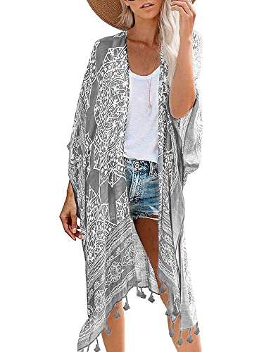 Image of Breezy Lane Kimonos for Women Swimsuit Coverups Beach Cover Up Swimwear Cardigan Summer