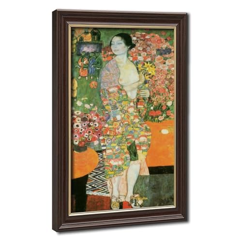 Toile Klimt The Dancer pour décoration murale de bureau et salon élégant 50x76