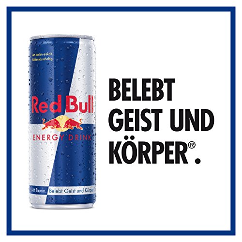 Red Bull Energy Drink, 4er Pack, Einweg (4 x 250 ml Dosen)