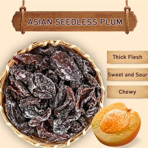 SXETBEAN Dried Plums, 7oz/200g Sour and Sweet Dried Plum, Seedless Preserved Plum (Seedless Dried Plum) - image 2