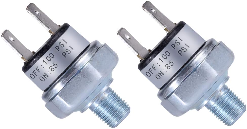 Air Pressure Switch 85-100 PSI 1/8"-27 NPT DC 24V 12V Air Compressor 100PSI DC