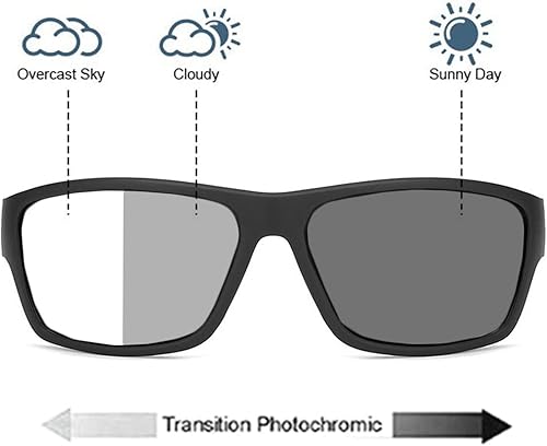 Miniatura 5 de Gafas de lectura bifocales fotocrómicas de transición para hombres y mujeres, cuadrados, deportivos, ciclismo, conducción, lectores
