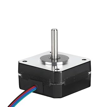 Nema 17 Stepper Motor Bipolar 1A 13N.cm Holding Torque 2-Phase 4-Wire 1.8 Deg 42x42x20mm Body for 3D Printer or CNC Machine
