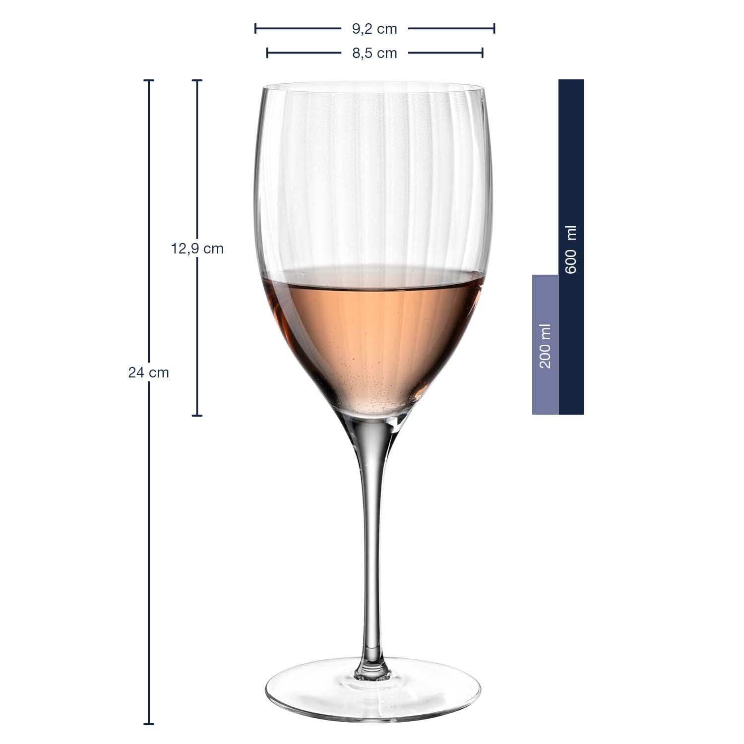 LEONARDO HOME Copas de Vino Tinto Poesia, 600 ml, 069165, Cristal, Claro