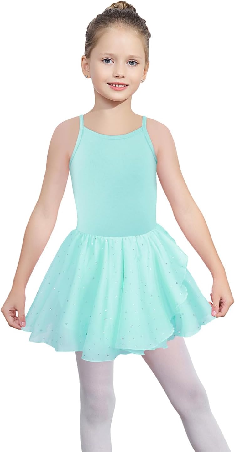 EQSJIU Toddler Ballet Leotard for Girls Camisole Solid Leotards Dance Skirts Kids Ballerina Dress Ballet Clothes 2-10 Years - Image 2