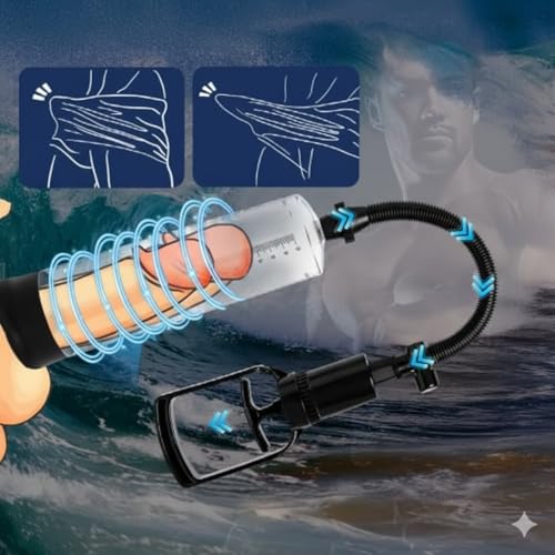 ペニスポンプ手動ペニスポンプ真空陰茎ポンプ 手動式 つぼ指圧棒式 強力吸引 吸圧式器具 携帯便利 軽量 男性用 替えヘッド2つ付き 大人のおもちゃ Penis Pump - 画像2