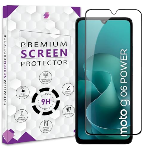 Image of Premium Tempered Glass Screen Protector Guard For Moto G06 Power /Moto G06 (6.88 Inch, Pack of 1) | Edge to Edge Coverage With Easy to installation kit