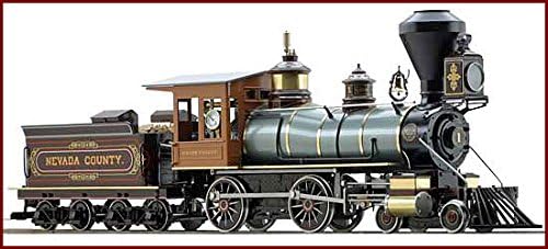 ACCUCRAFT AC77-723 BALDWIN 4-4-0 - N.C.N.G. GRASS VALLEY #1 LIVE STEAM TRAIN ENGINE