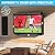 Outdoor TV Cover 52 to 55 Inch Weatherproof, Waterproof Outside TV Covers Heavy Duty 600D Oxford TV Covers Outdoor TV Screen Protectors Shield with Full Zippers and Velcro for Flat Screen Outdoor TVs